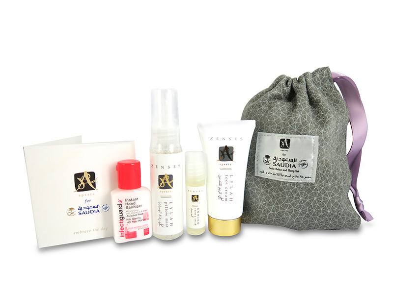 Apsara items have been carefully selected so you can let yourself unwind and relax during your flight.